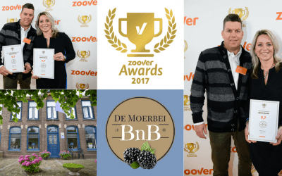 BNB DE MOERBEI wins golden zoover award